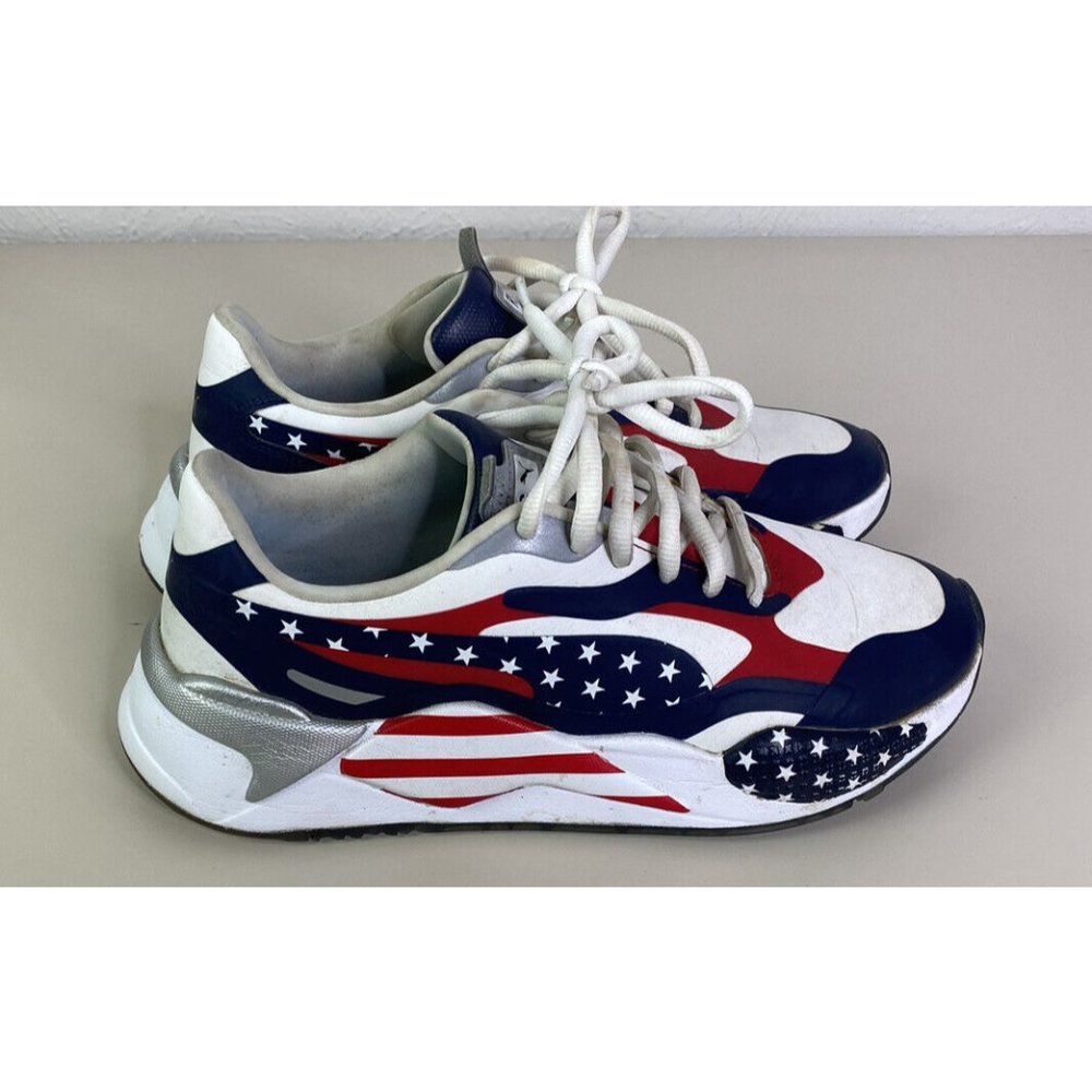 PUMA GOLF US Open Sz 9.5 Limted Edition RS-G USA Golf Shoes *see Descrip GUC